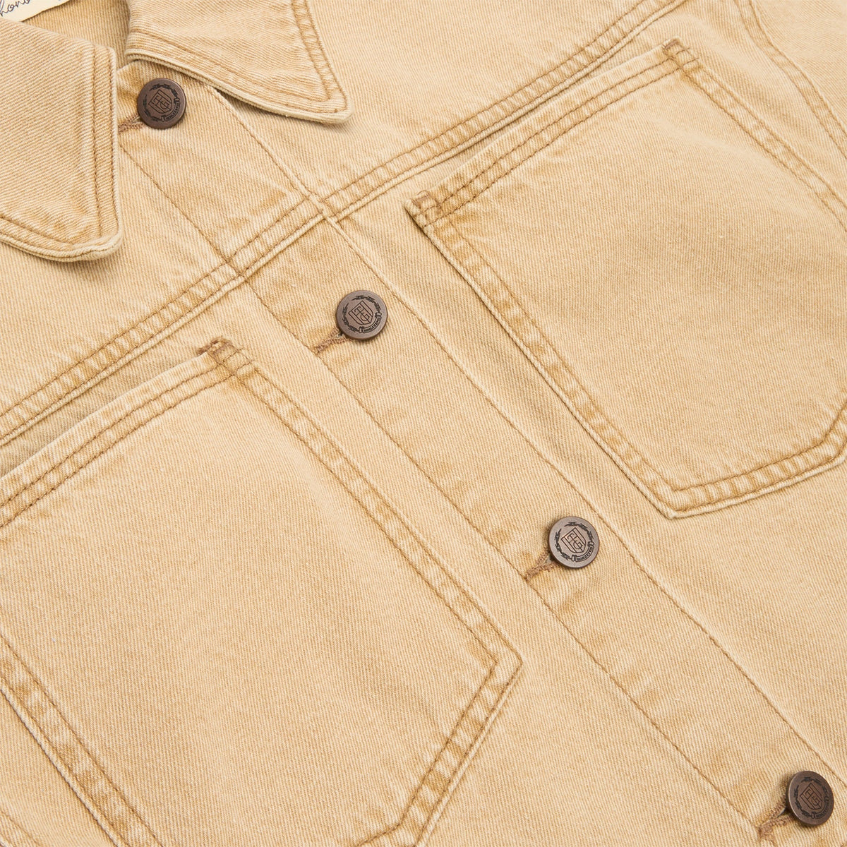 Honor The Gift B-Summer Raw Edge Cropped Jacket (Tan) - Image 4