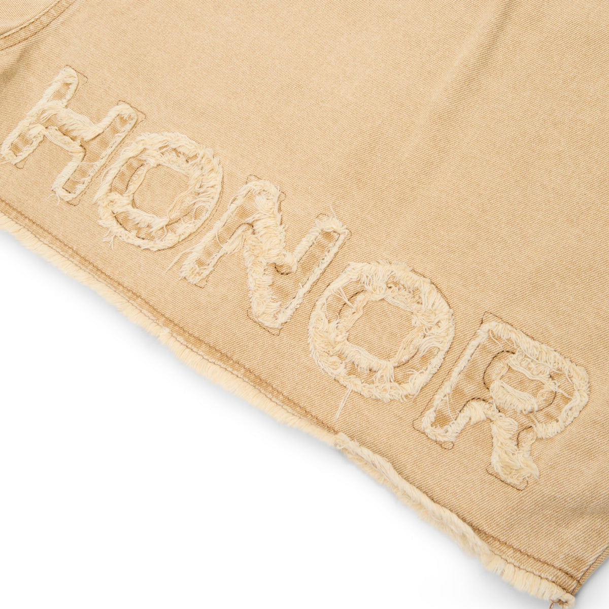 Honor The Gift B-Summer Raw Edge Cropped Jacket (Tan) - Image 5