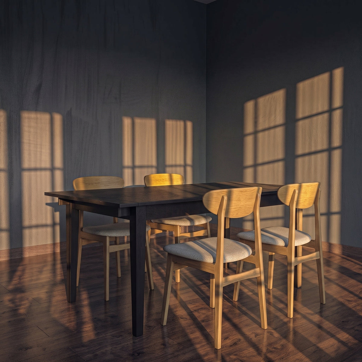 Wright Black Extending Dining Table - Image 3