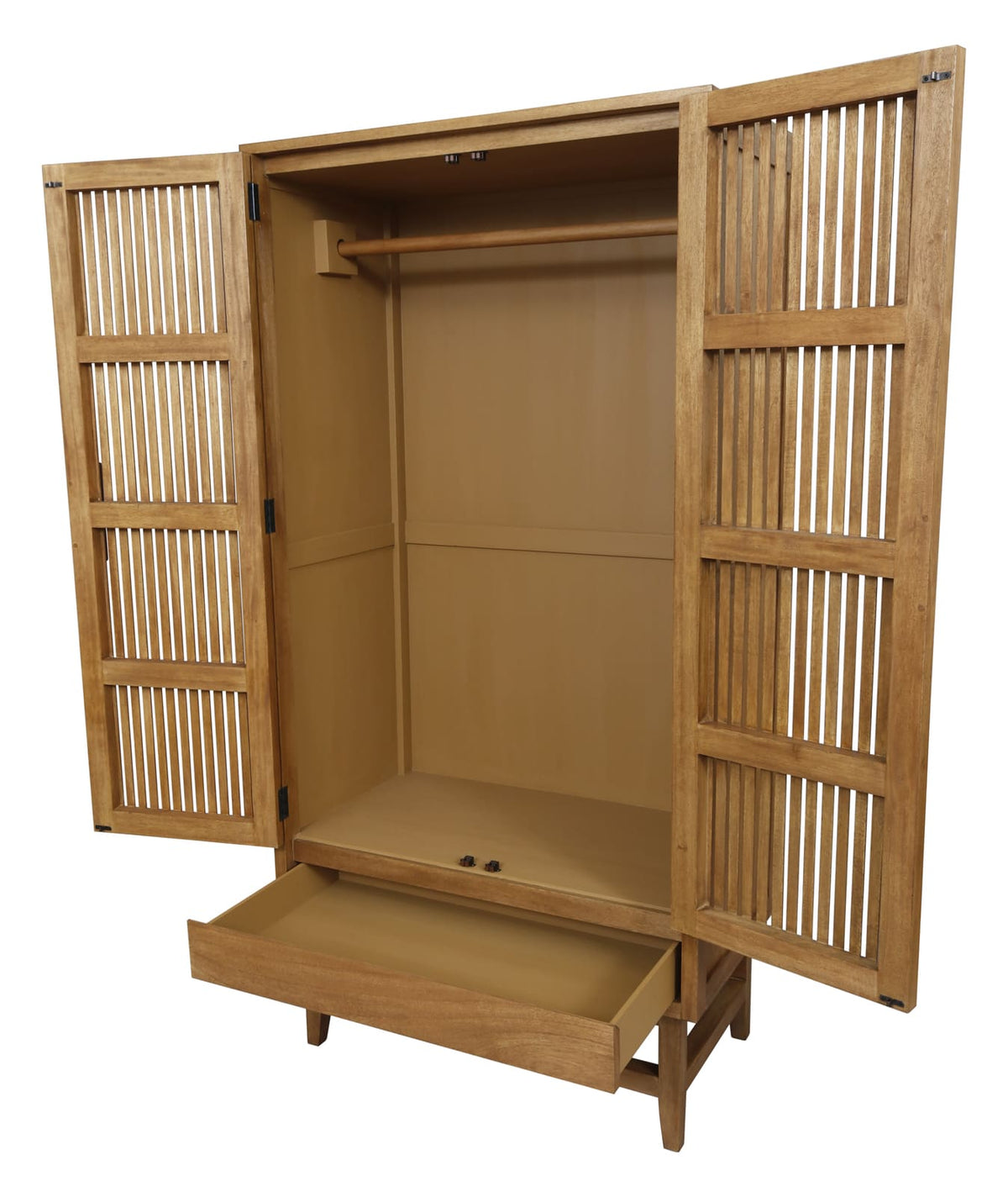 Melia Light Oak Wardrobe with Drawer - Image 7