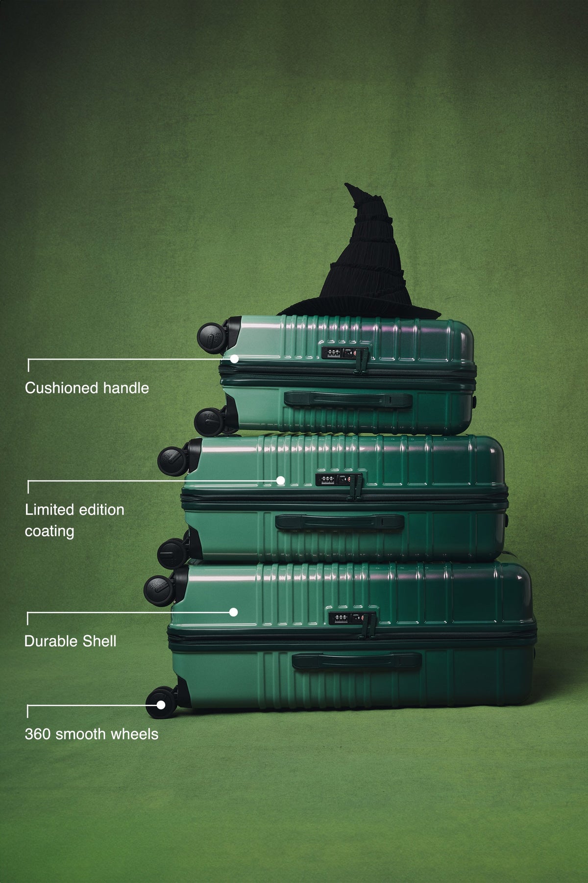 The Carry-On Roller in Wicked Green - Image 2