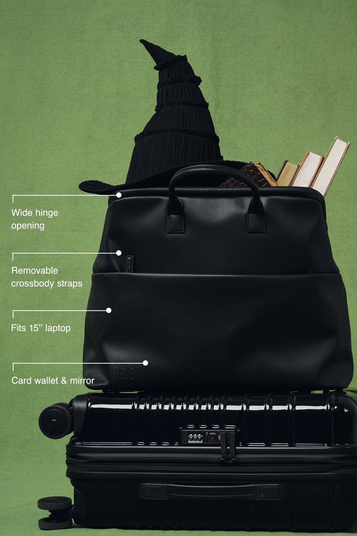 The Essential Weekender in Wicked Black - Image 2