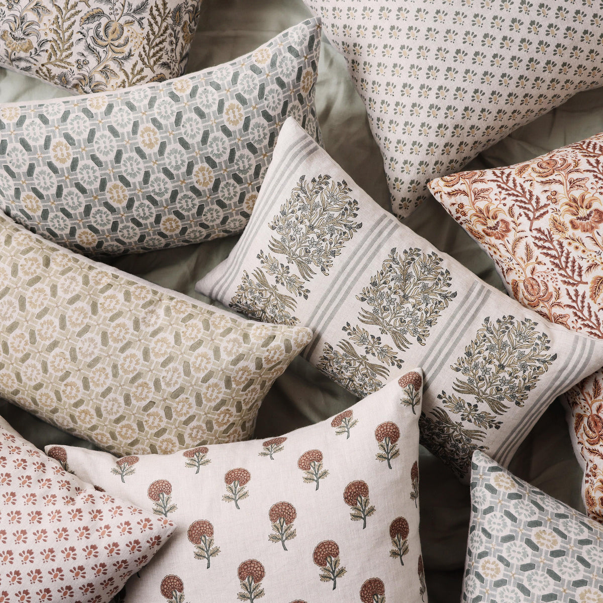 Zara Block Print Lumbar Pillow - Image 4
