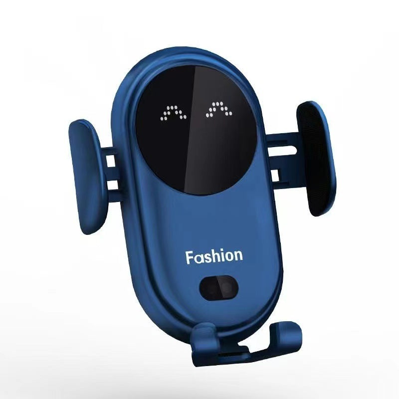 Infrared Induction Wireless Car Charger & Phone Holder - Blue / USB