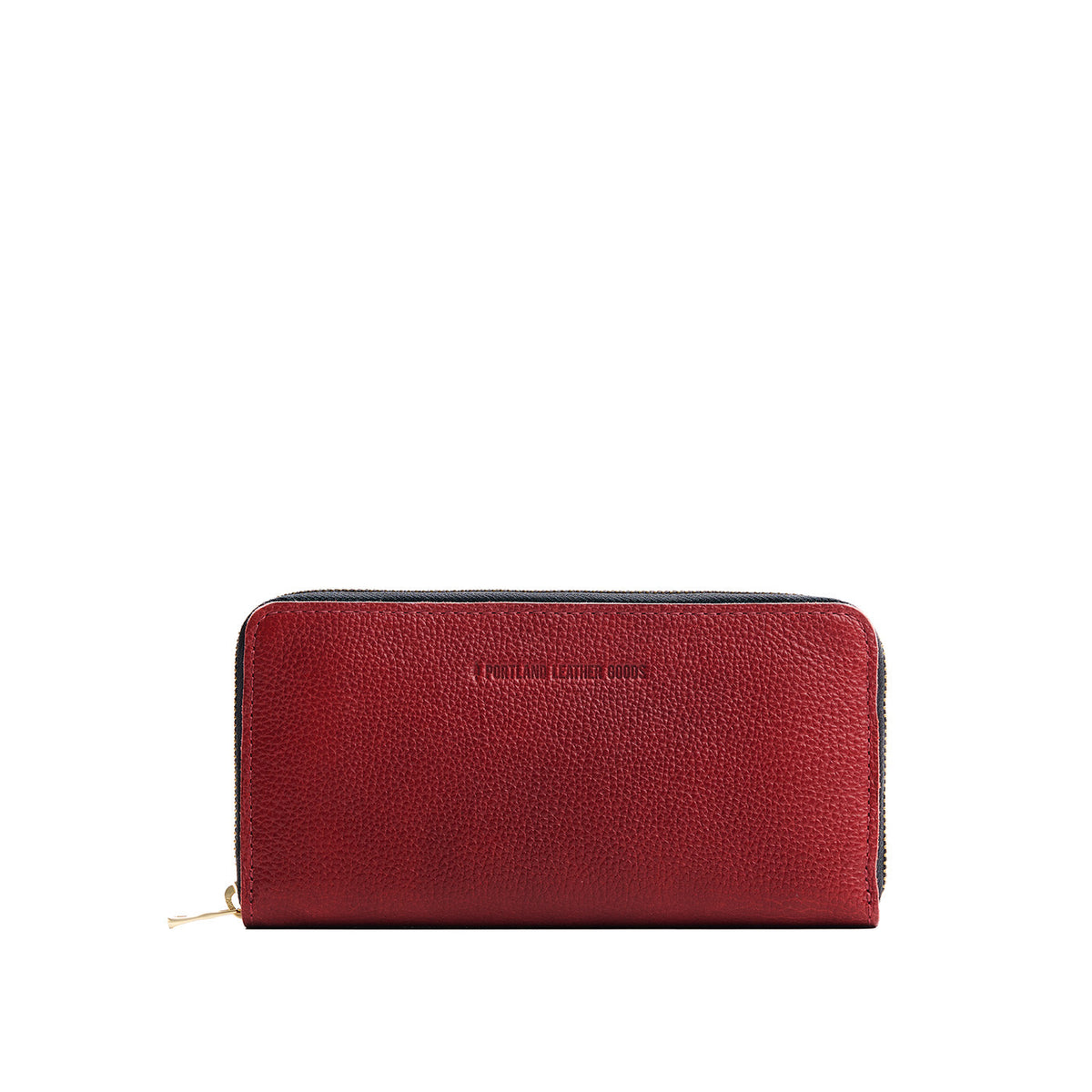 Accordion Zip Wallet - Chili Red