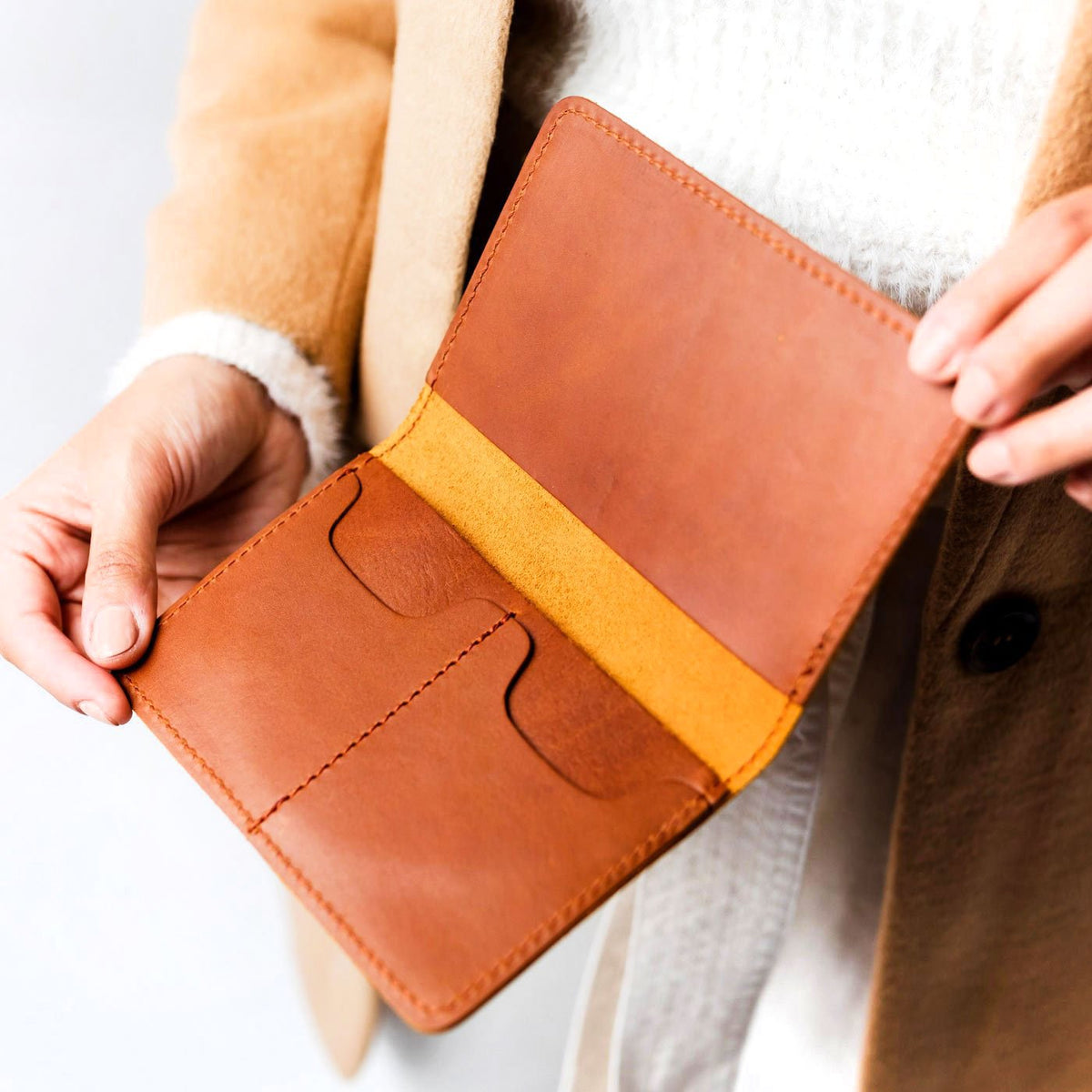 'Almost Perfect' Leather Modern Passport Holder - Image 98