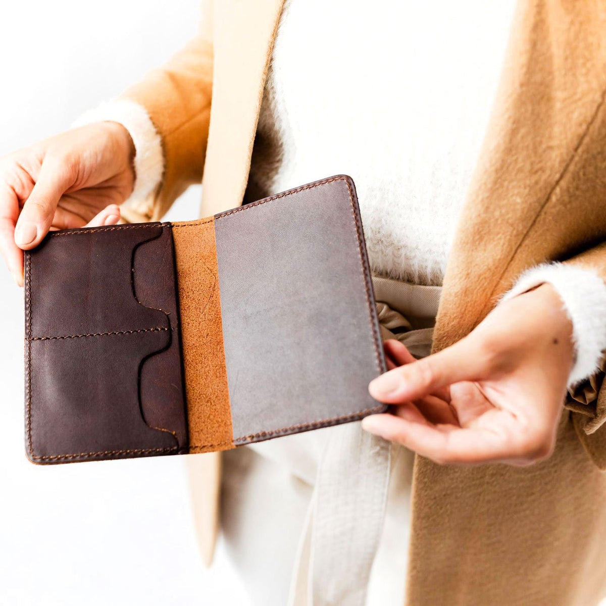 'Almost Perfect' Leather Modern Passport Holder - Image 102