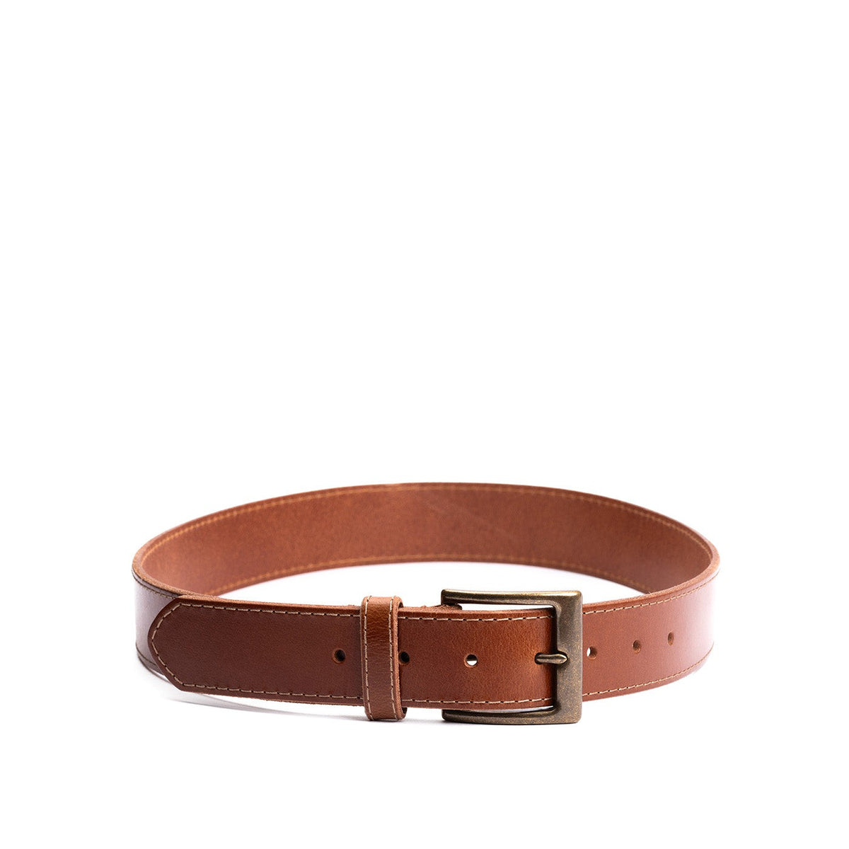 Men's Artisan Leather Belt - Amber