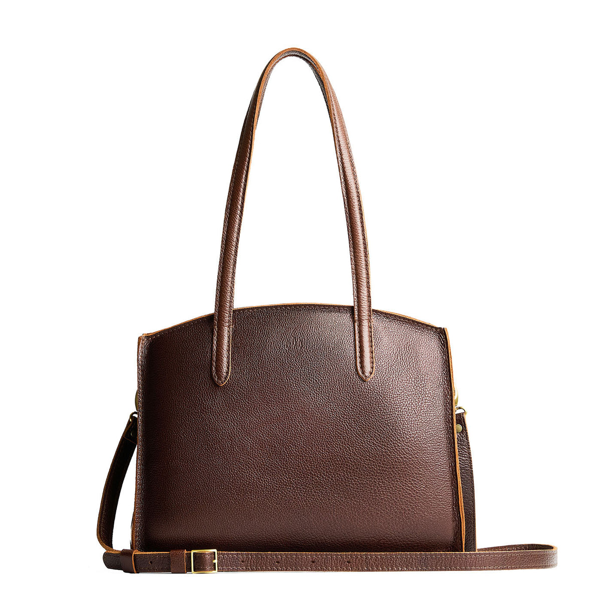 'Almost Perfect' Ashburn Crossbody Tote - Coldbrew / Large