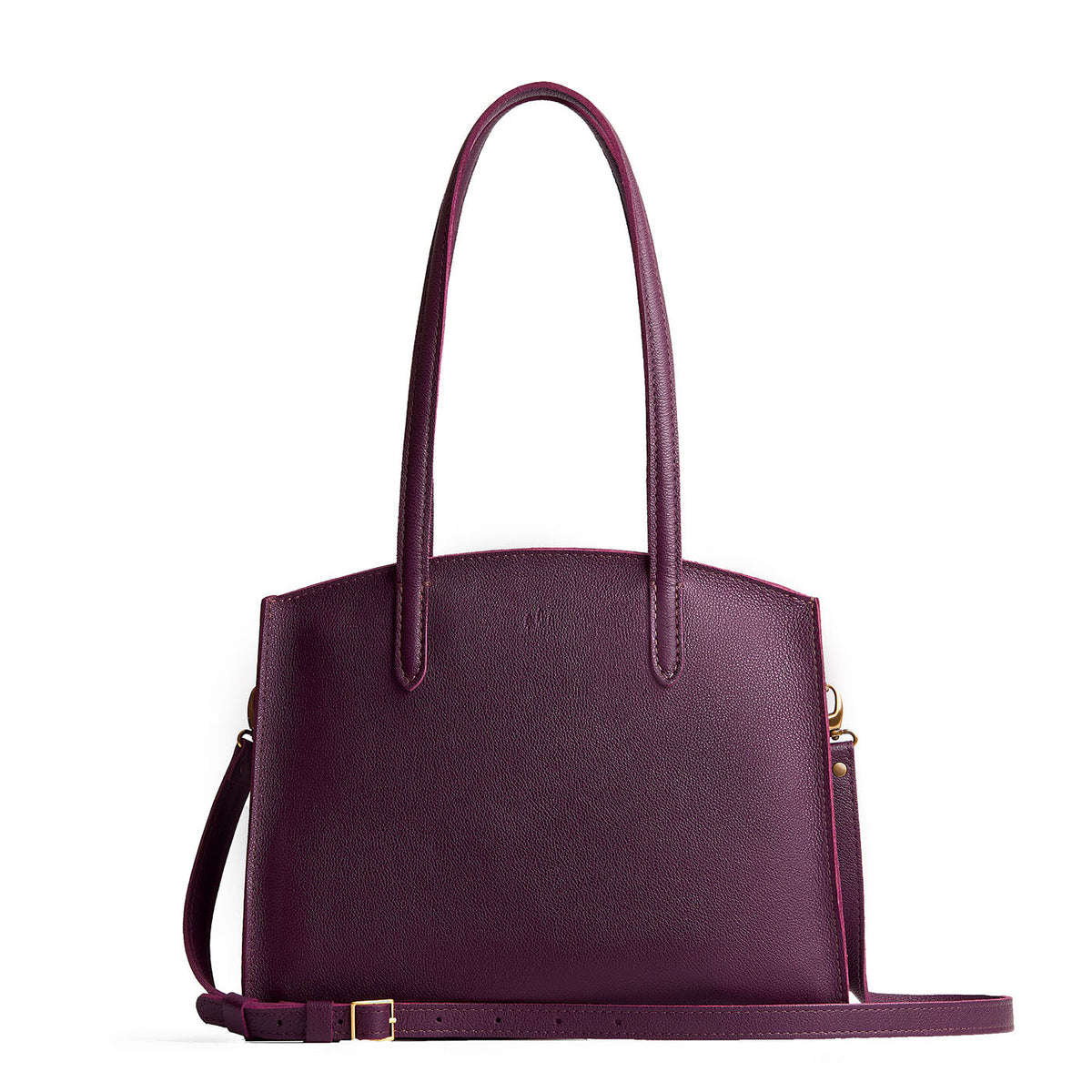 'Almost Perfect' Ashburn Crossbody Tote - Plum / Large