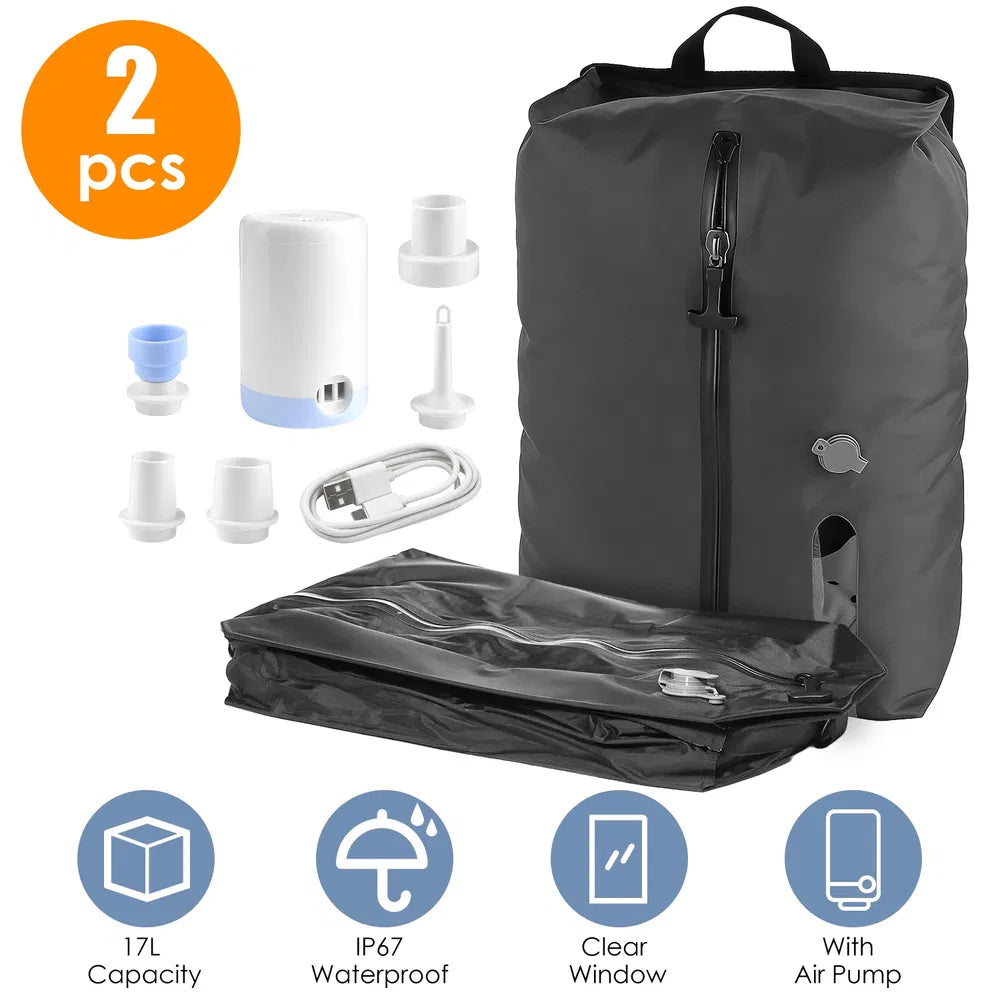 Vacuum Bags With Pump Packing Organizers For Clothing Luggage Backpack Suitcase - Image 6