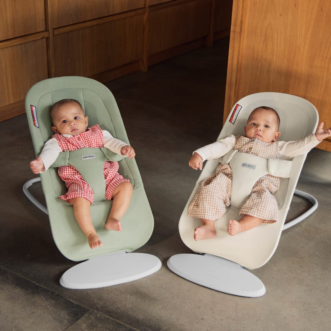 BabyBjörn Bouncer Begin - Woven, Light Green - Image 5