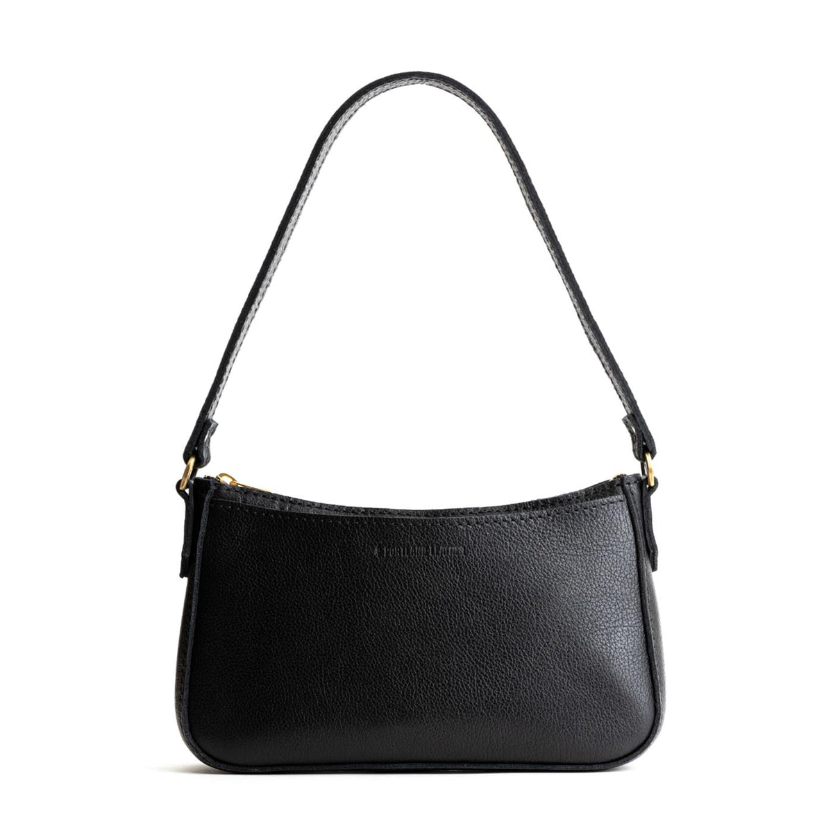 'Almost Perfect' Lucy Shoulder Bag - Pebbled Black / Small