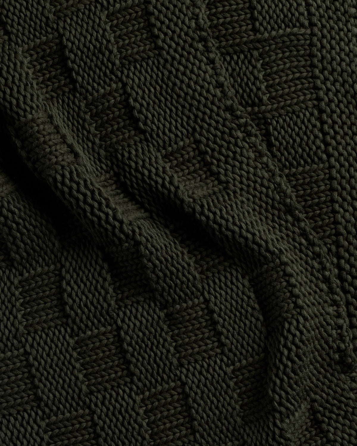 Basketweave Throw (Evergreen) - Image 3