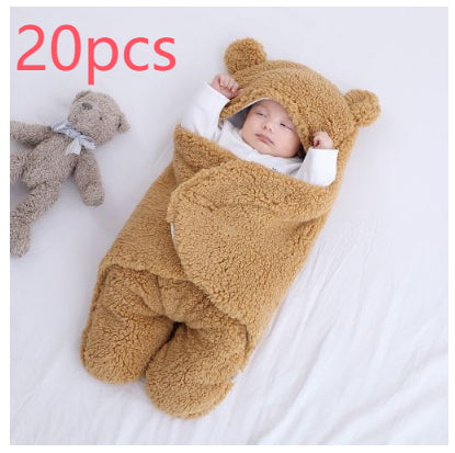 Baby Quilted Sleeping Bag Wrapper - Khaki / 20pcs