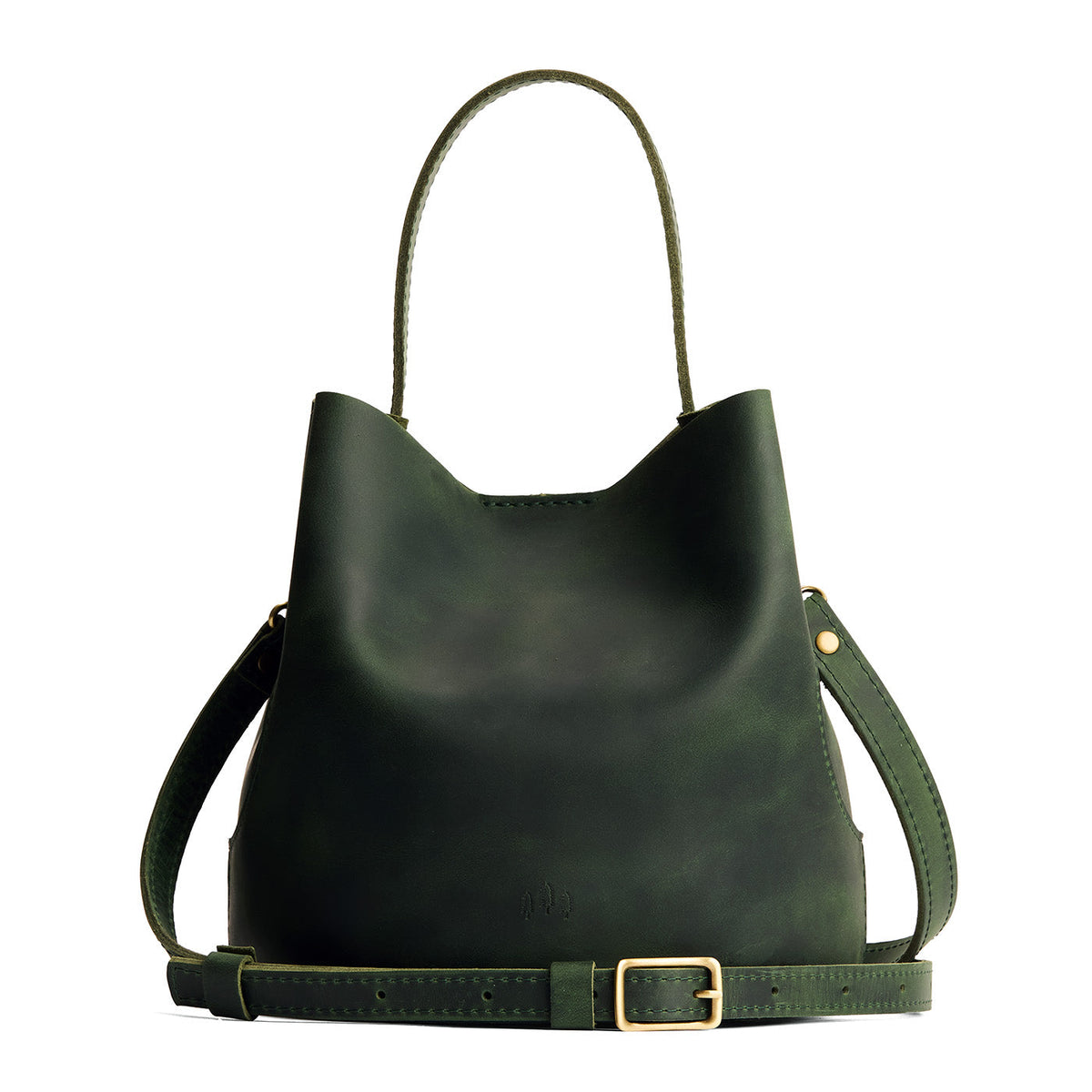 'Almost Perfect' Belle Bucket Bag - Evergreen / Large