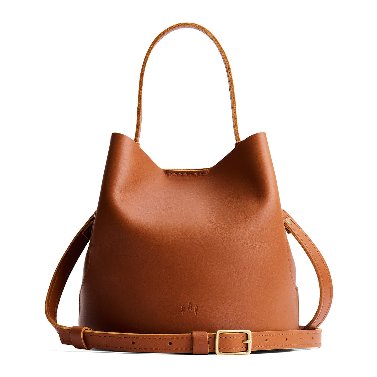'Almost Perfect' Belle Bucket Bag - Honey / Large