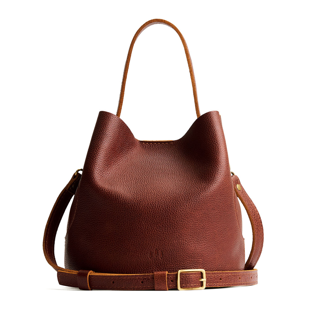 'Almost Perfect' Belle Bucket Bag - Nutmeg / Large
