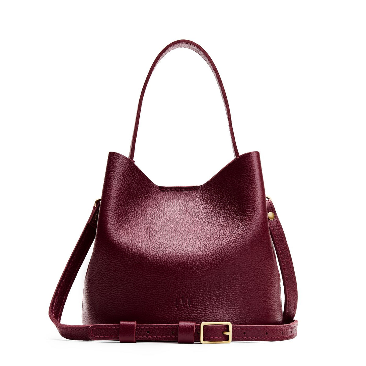 Belle Bucket Bag - Cabernet / Small