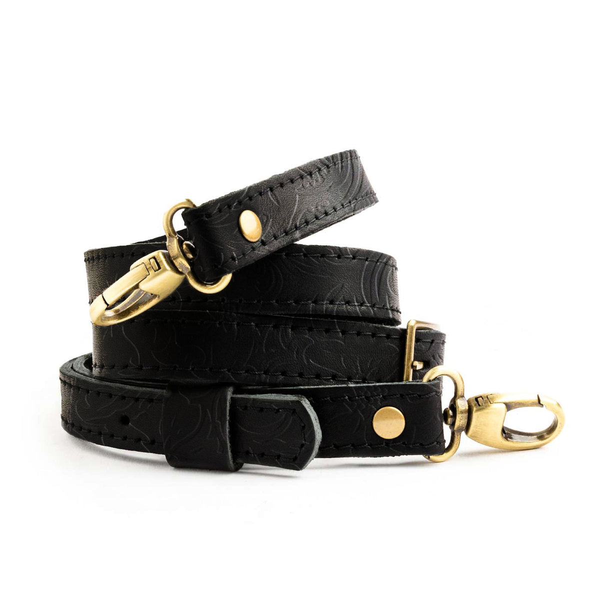 Leather Crossbody Strap - Dahlia