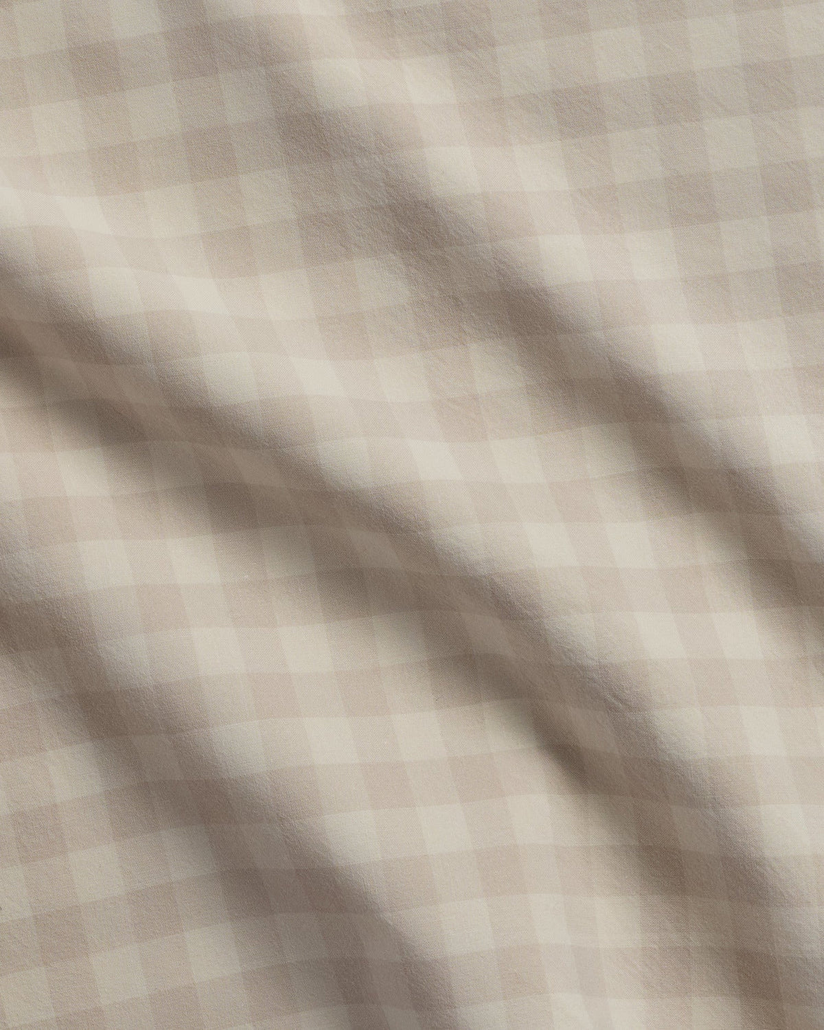 Brushed Cotton Sheet Set - Bone Check F/Q - Image 3