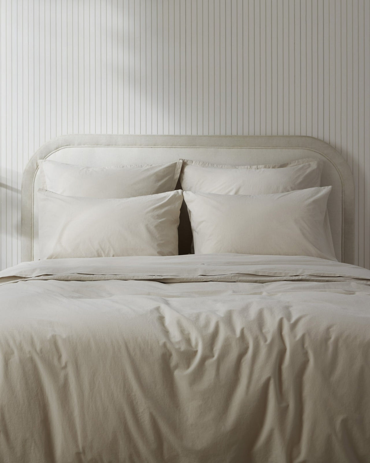 Brushed Cotton Duvet Cover (Bone) - Image 2