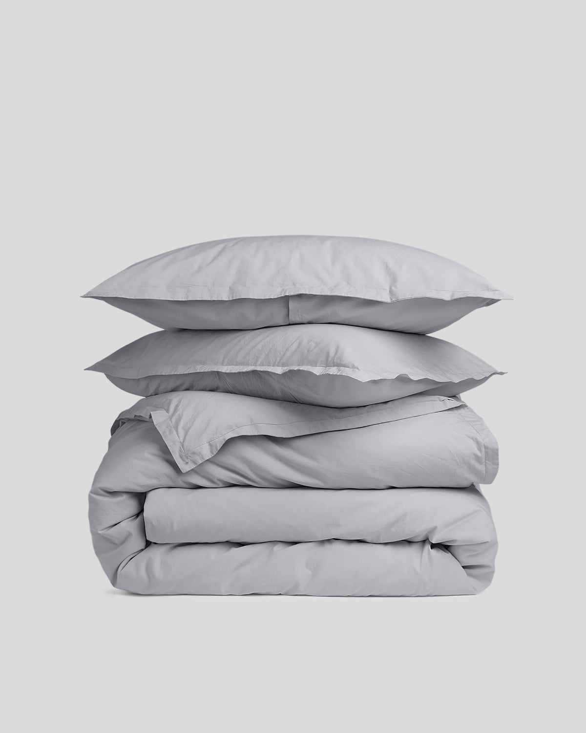 Brushed Cotton Duvet Cover Set - Sky K/CK