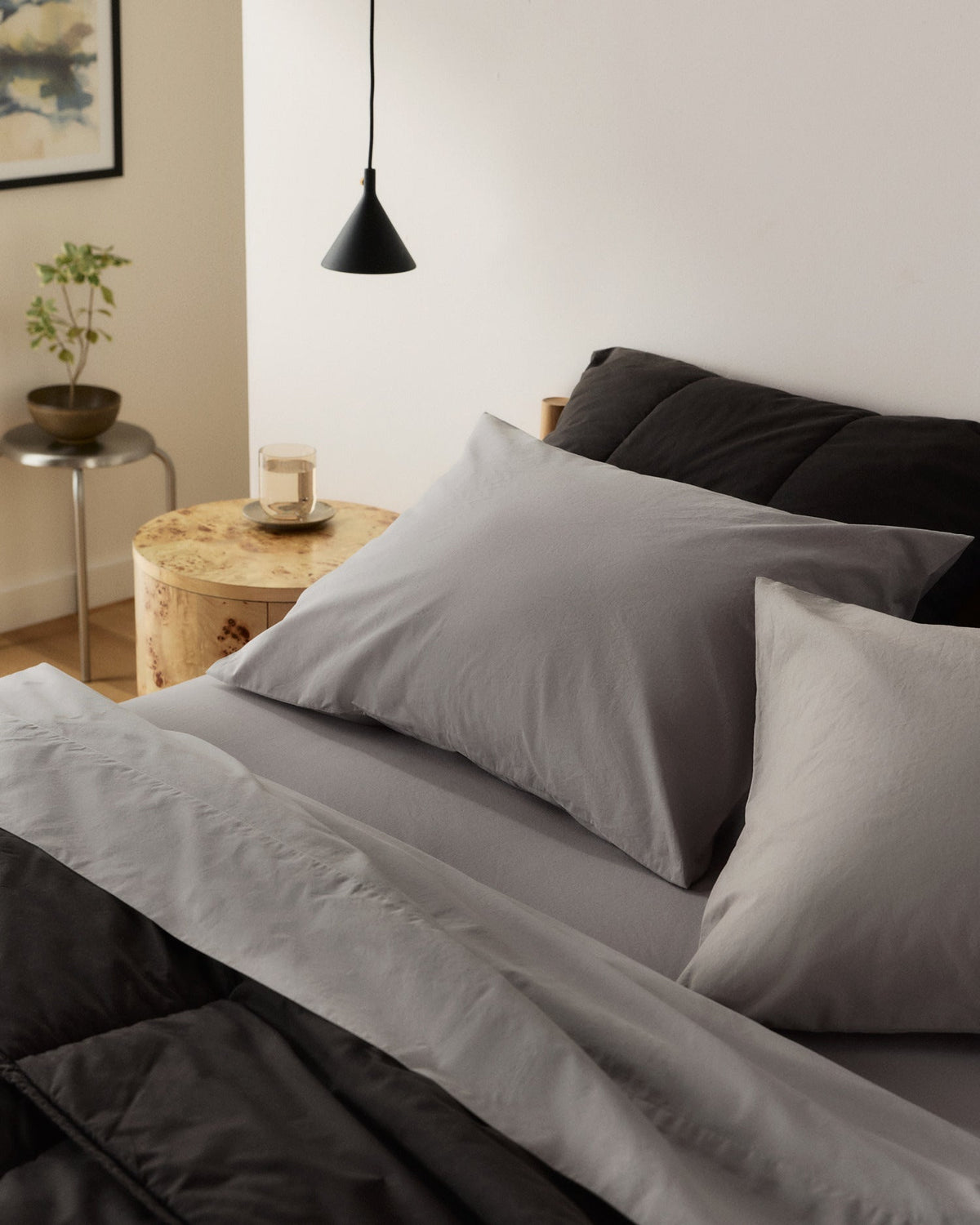 Percale Sheet Set - Pebble TW/XL - Image 2
