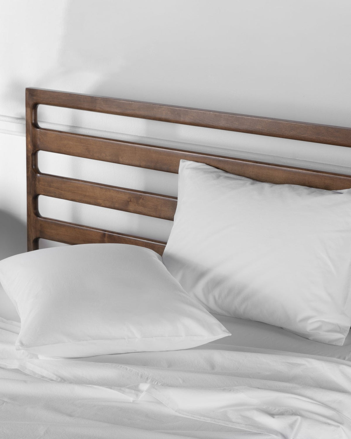 Brushed Cotton Sheet Set - White TW/XL - Image 2