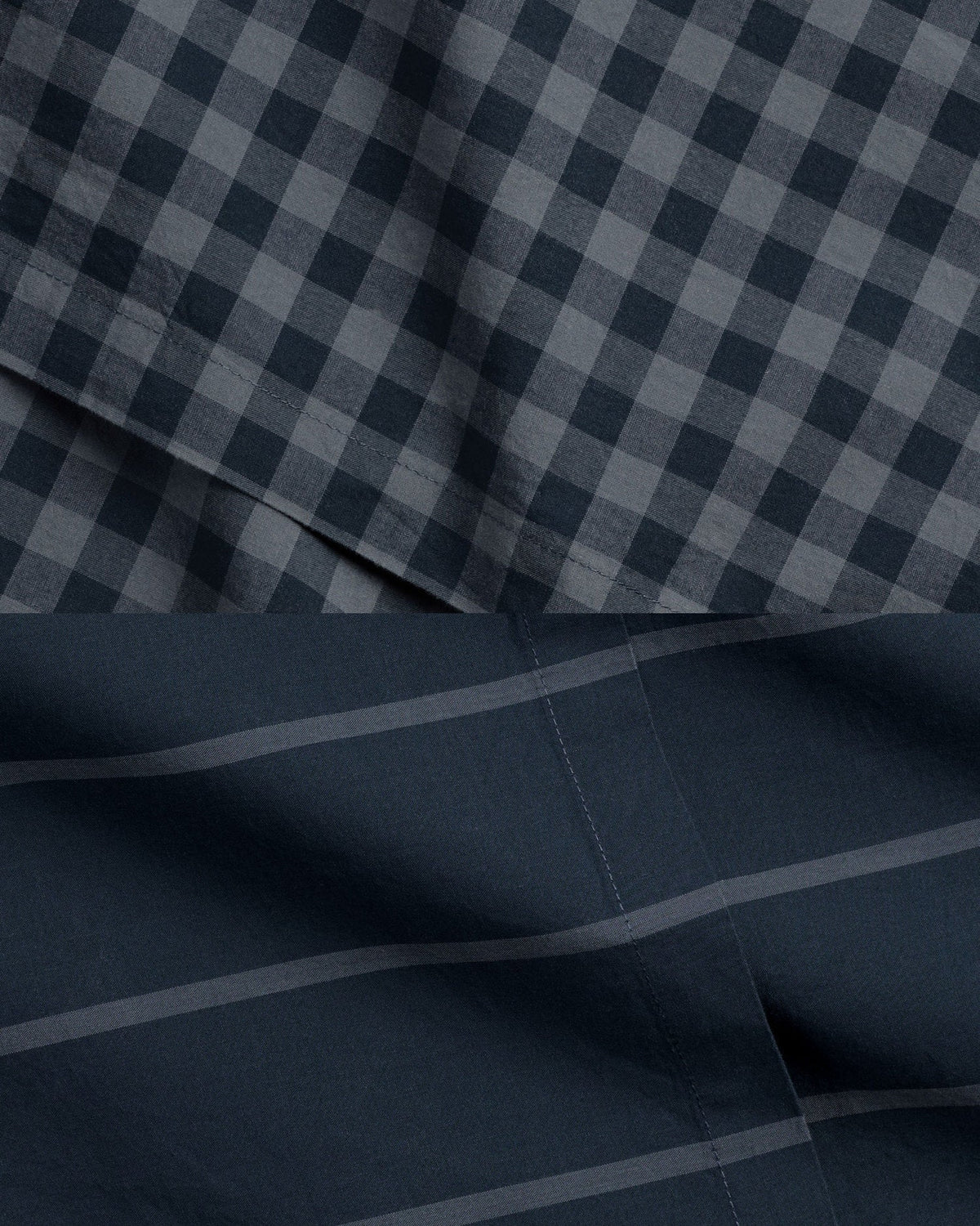 Brushed Cotton Venice Set - Dusk Check/Stripe F/Q - Image 3