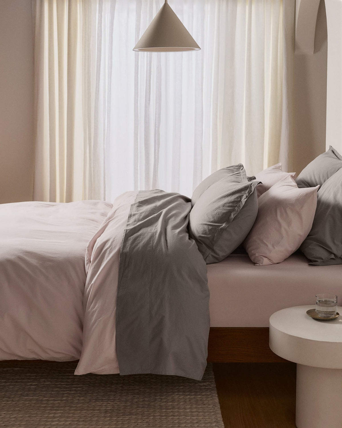 Brushed Cotton Venice Set - Blush F/Q - Image 4