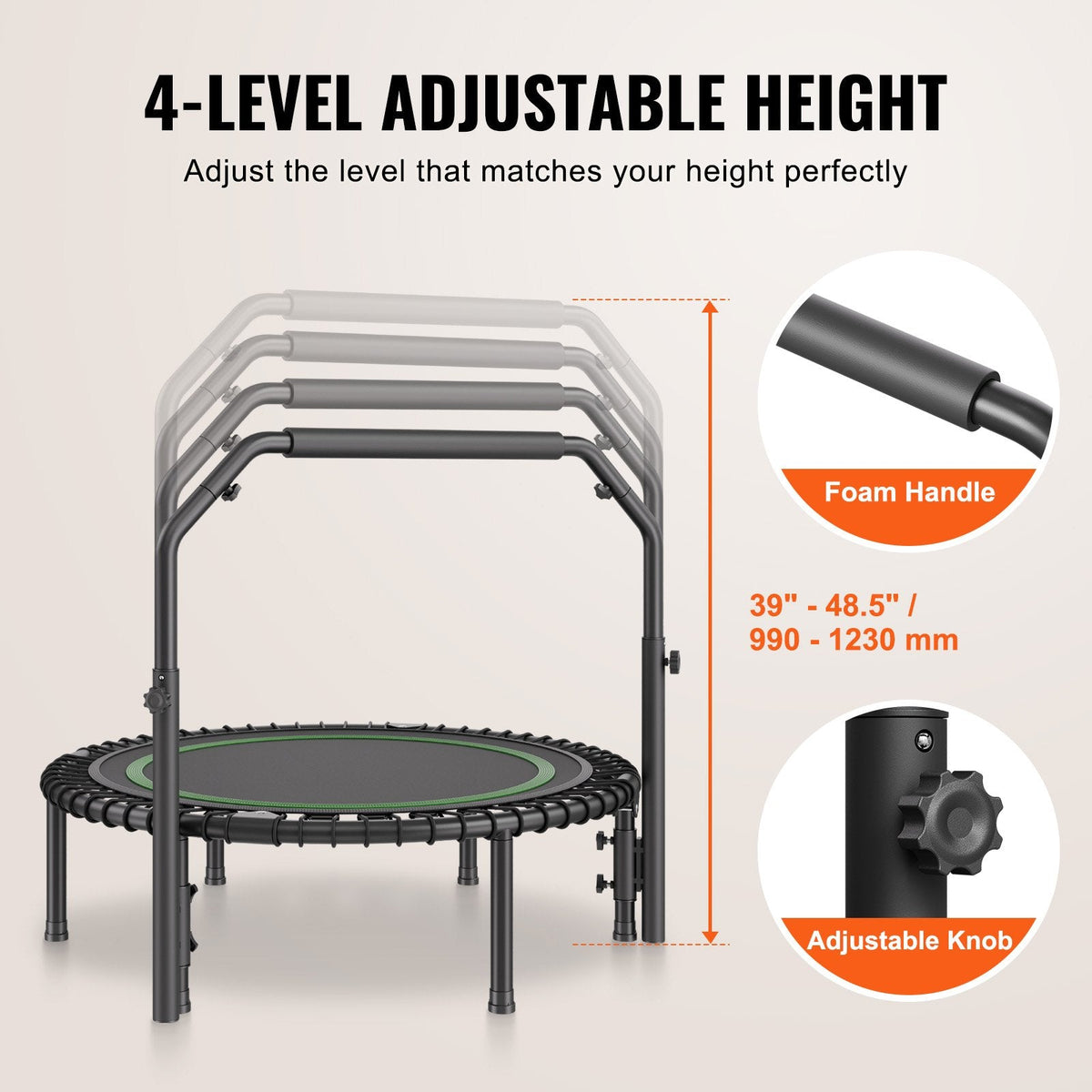 40" Foldable Mini Trampoline & Rebounders - Image 5