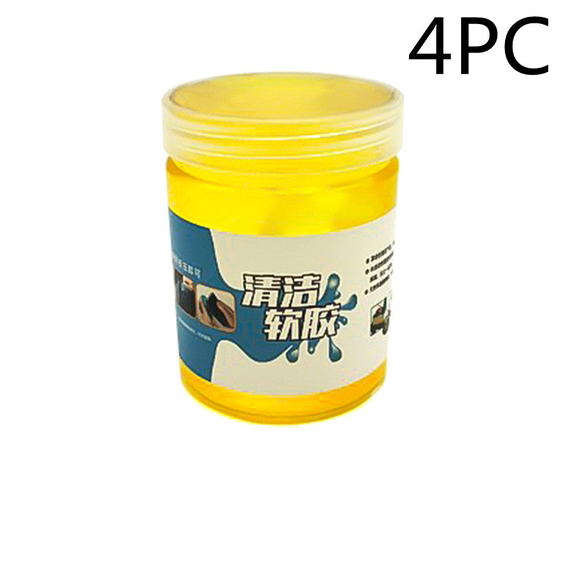 Vehicle Soft Glue Gap Cleaning Products - Yellow / 4PCS