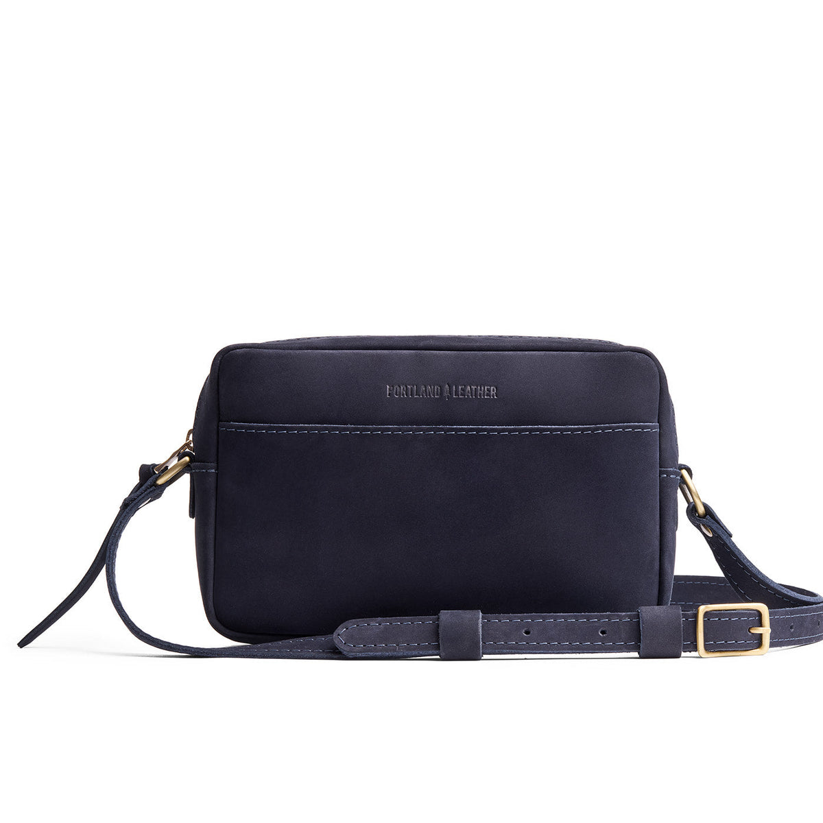 'Almost Perfect' Camera Bag Purse - Velvet Blue / Large