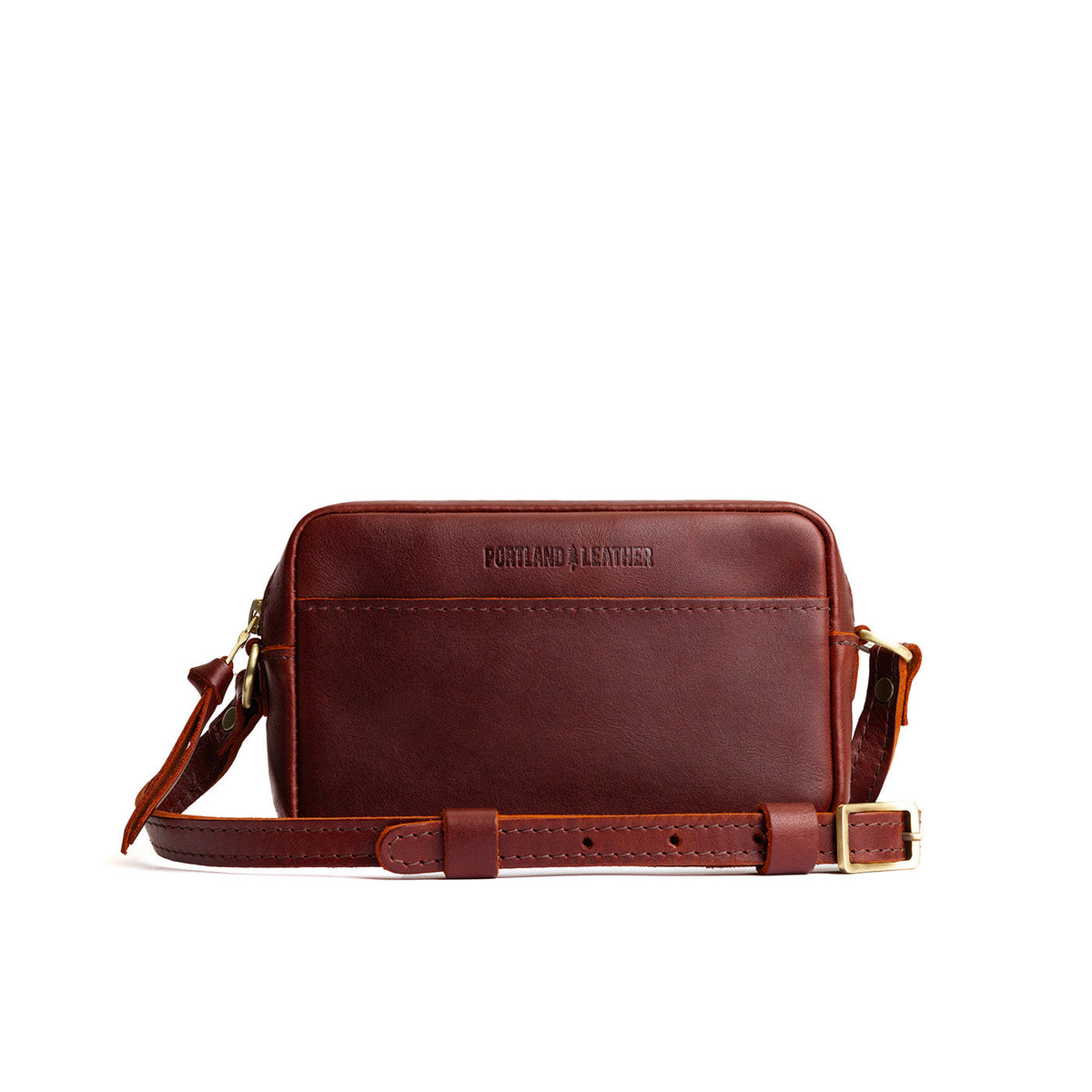 'Almost Perfect' Camera Bag Purse - Cognac / Small