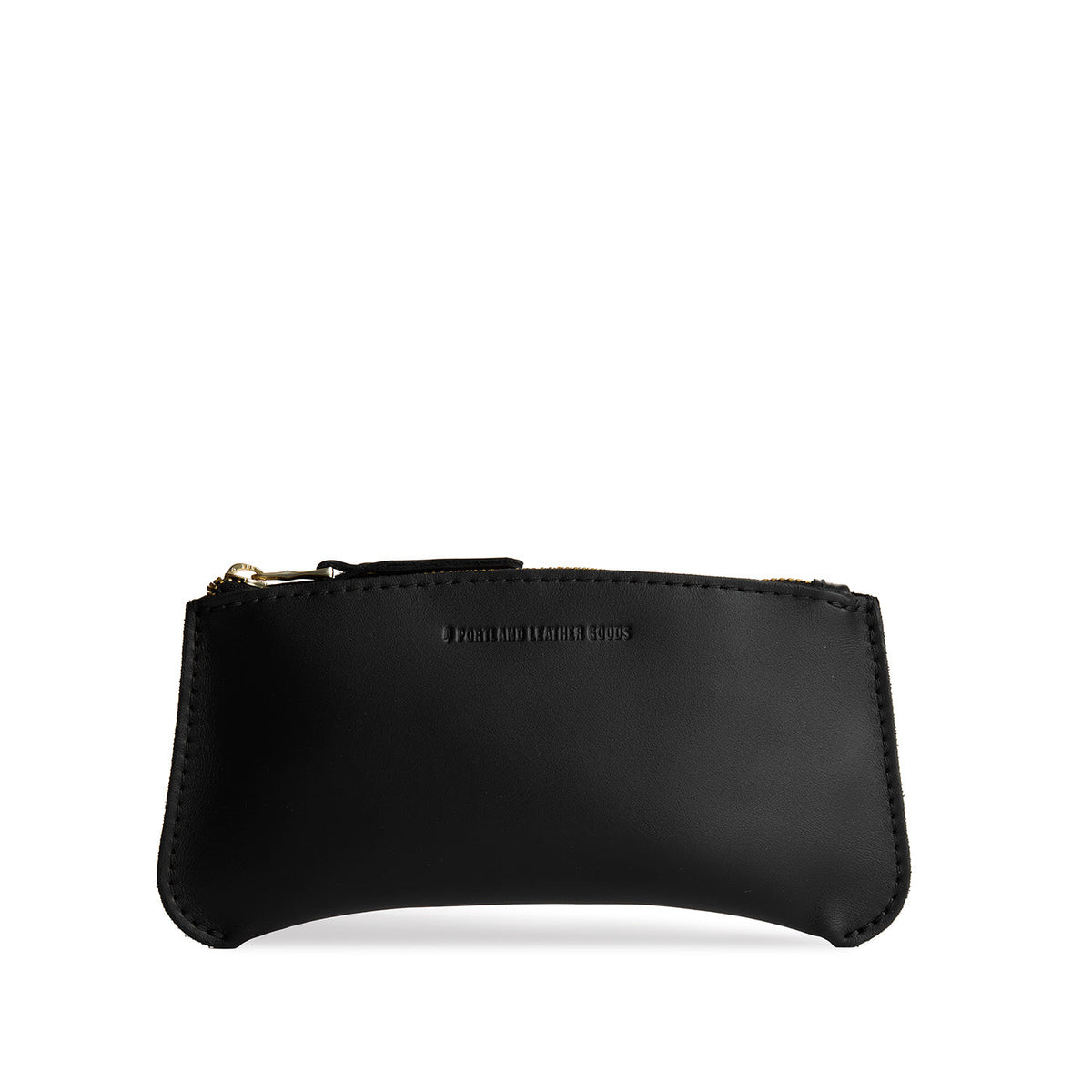 'Almost Perfect' Canoe Zip Pouch - Black / Large