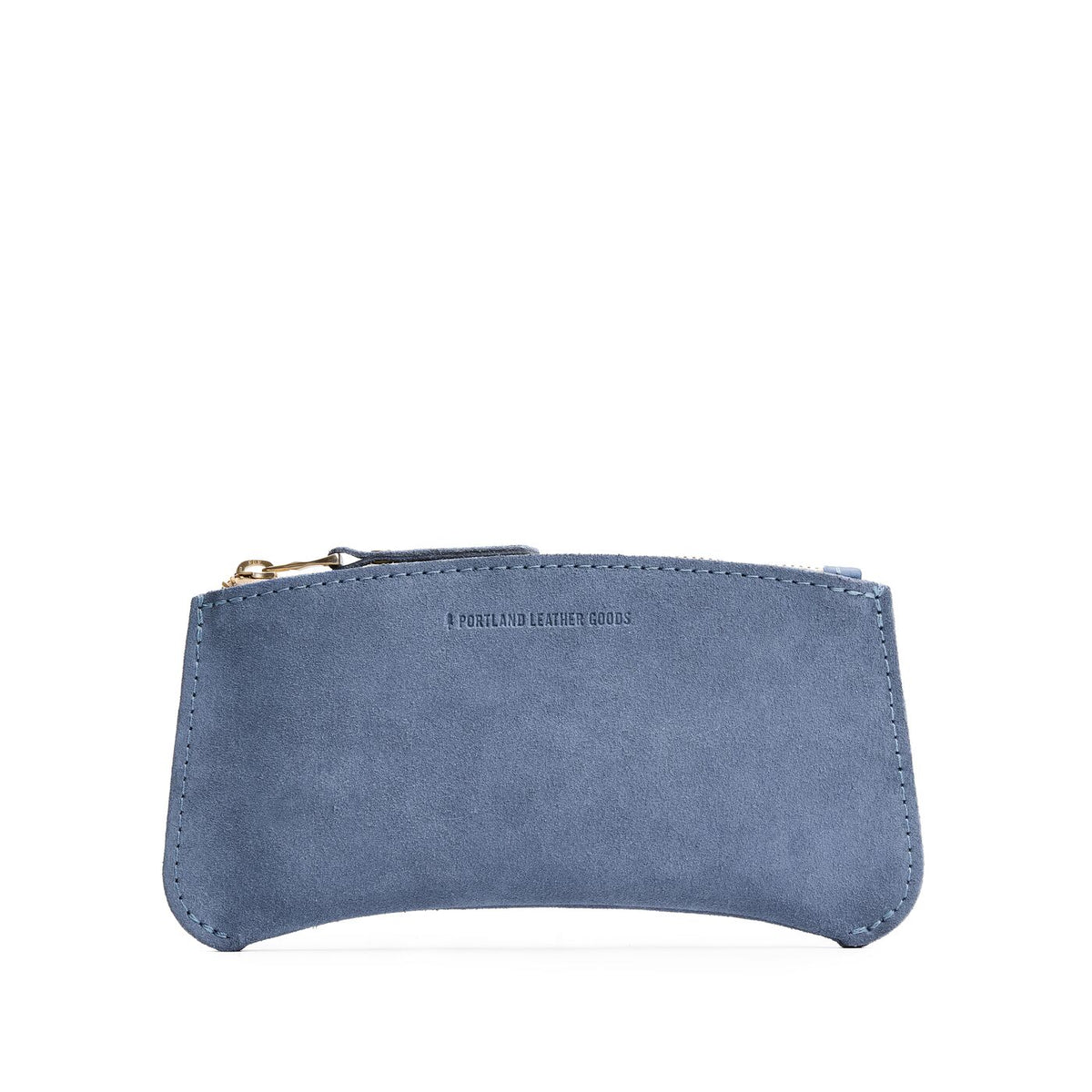 'Almost Perfect' Canoe Zip Pouch - Denim / Large