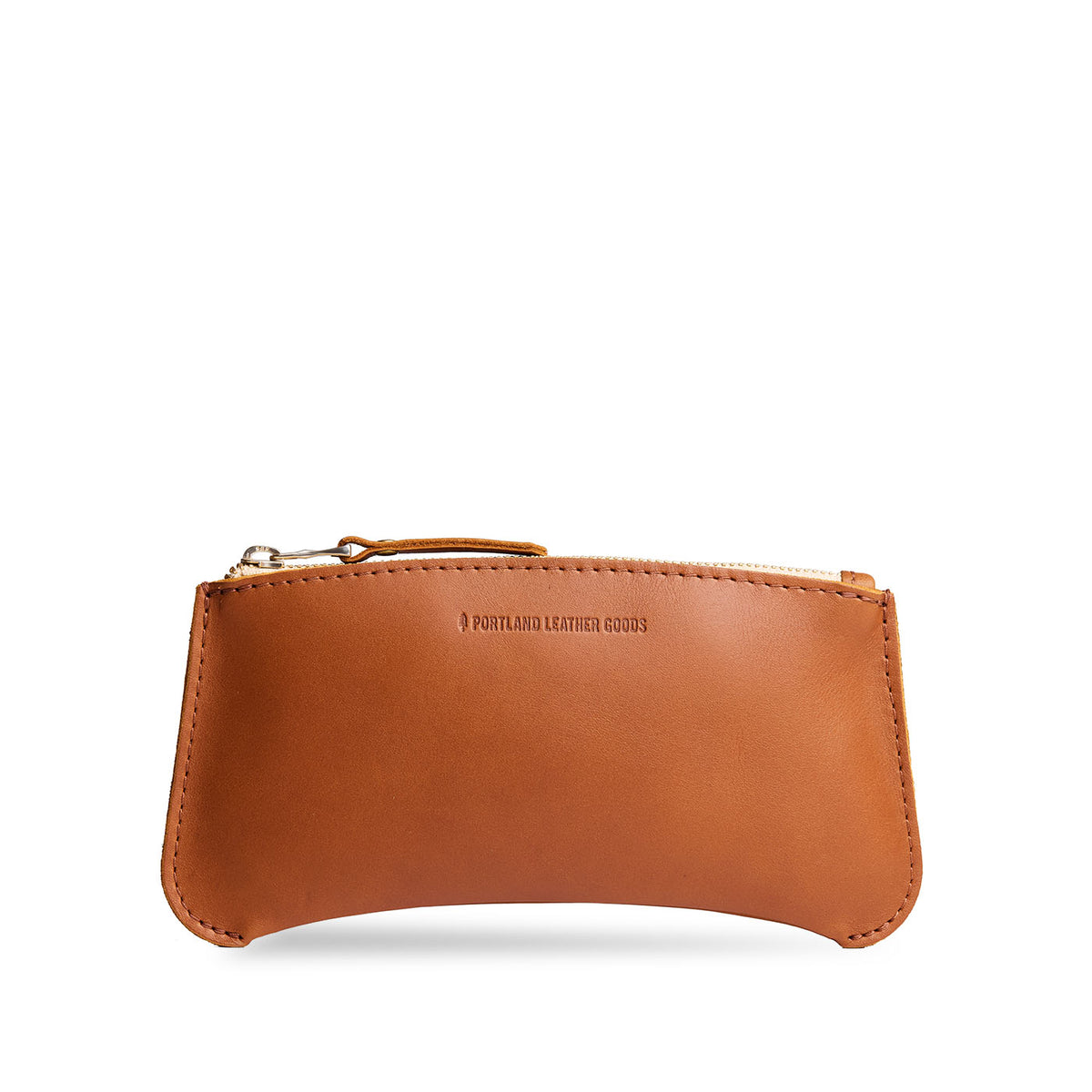 'Almost Perfect' Canoe Zip Pouch - Honey / Large