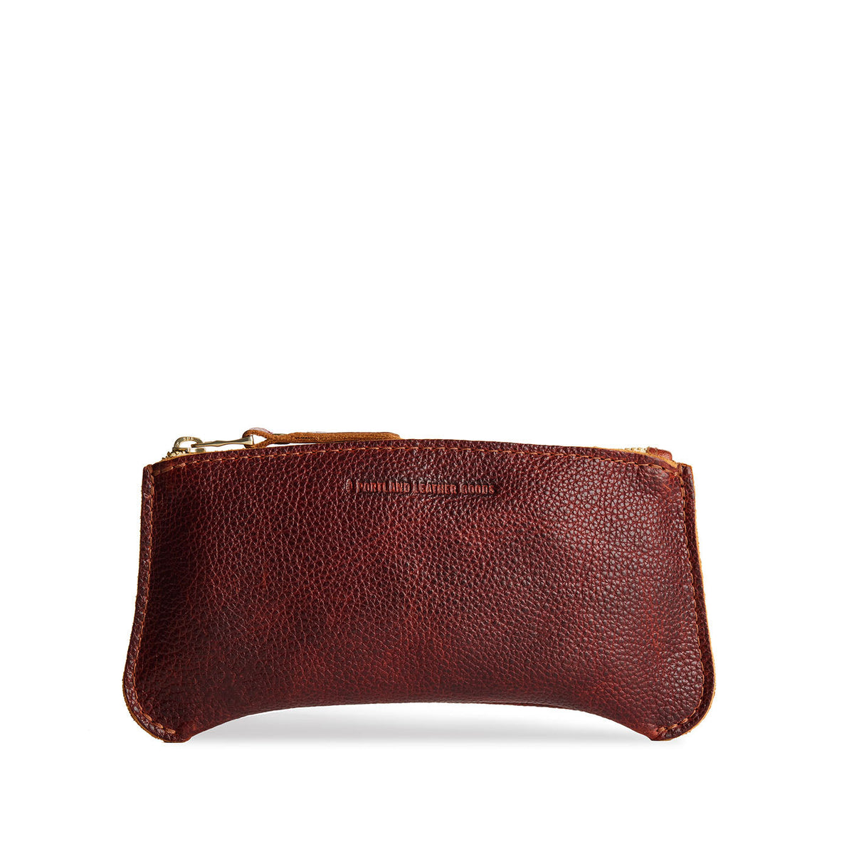 'Almost Perfect' Canoe Zip Pouch - Nutmeg / Large