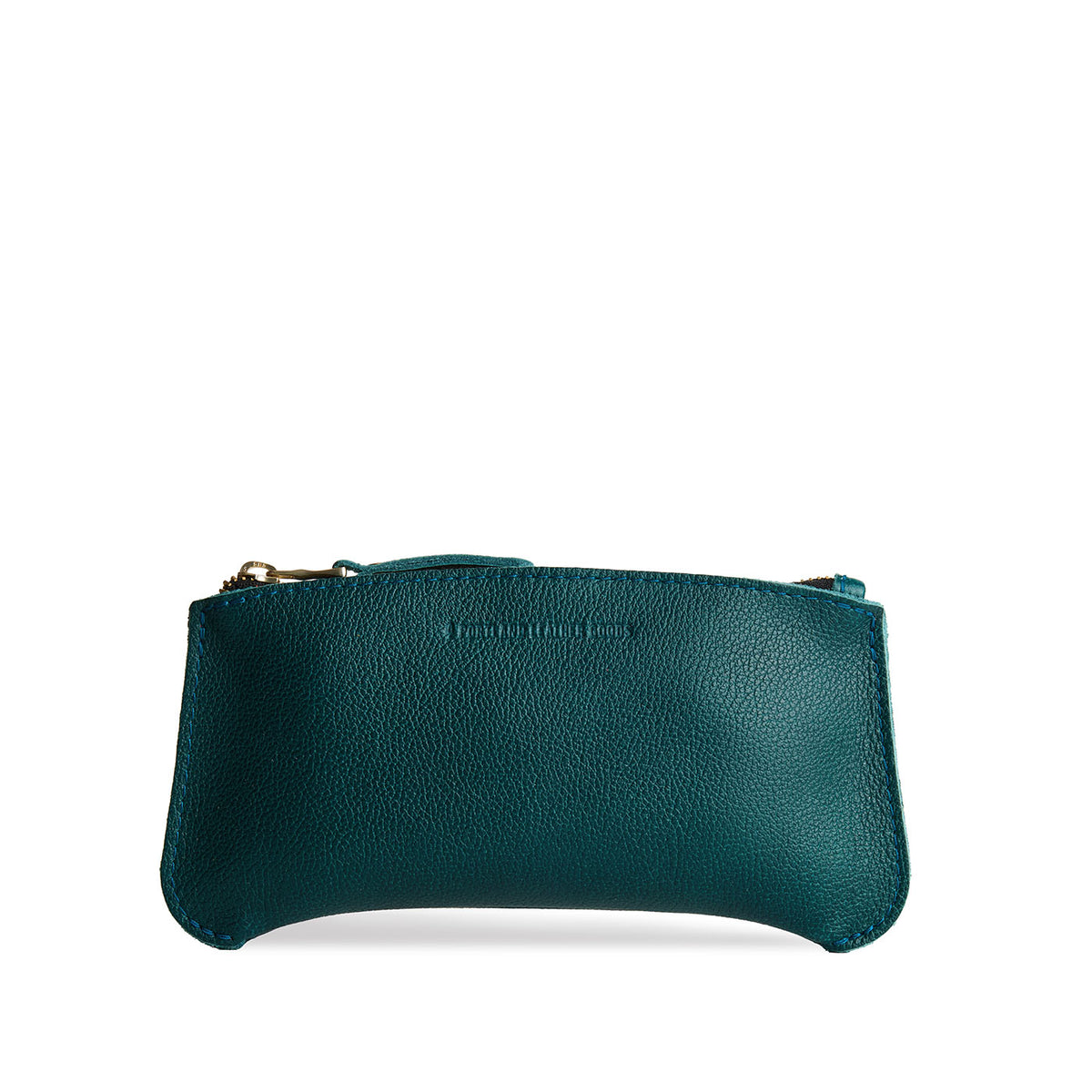 'Almost Perfect' Canoe Zip Pouch - Sea Glass / Large