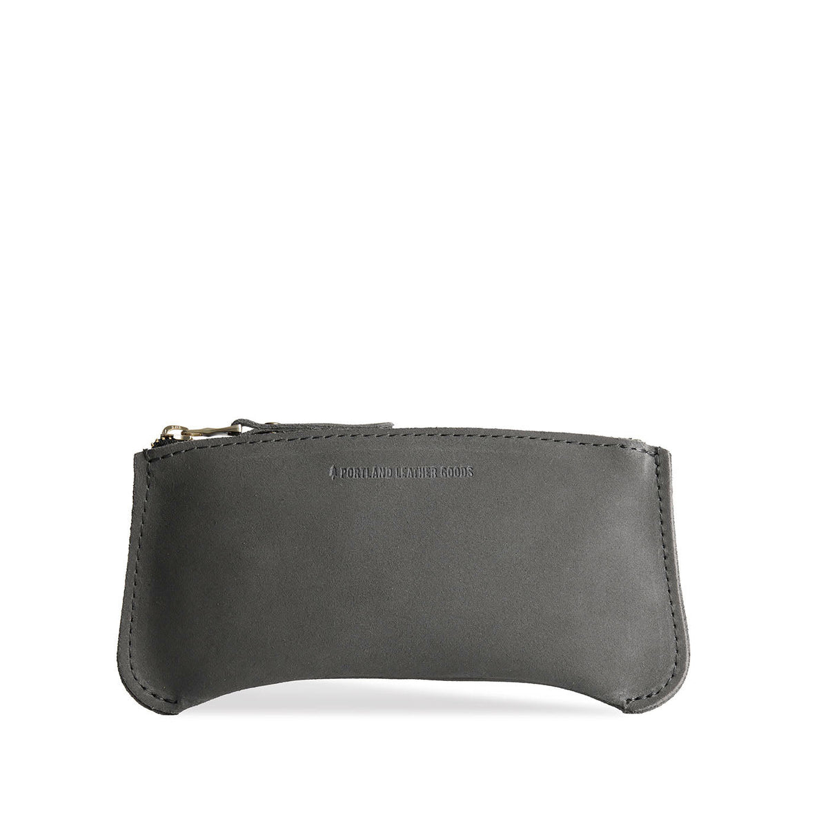 'Almost Perfect' Canoe Zip Pouch - Smoke Grey / Large