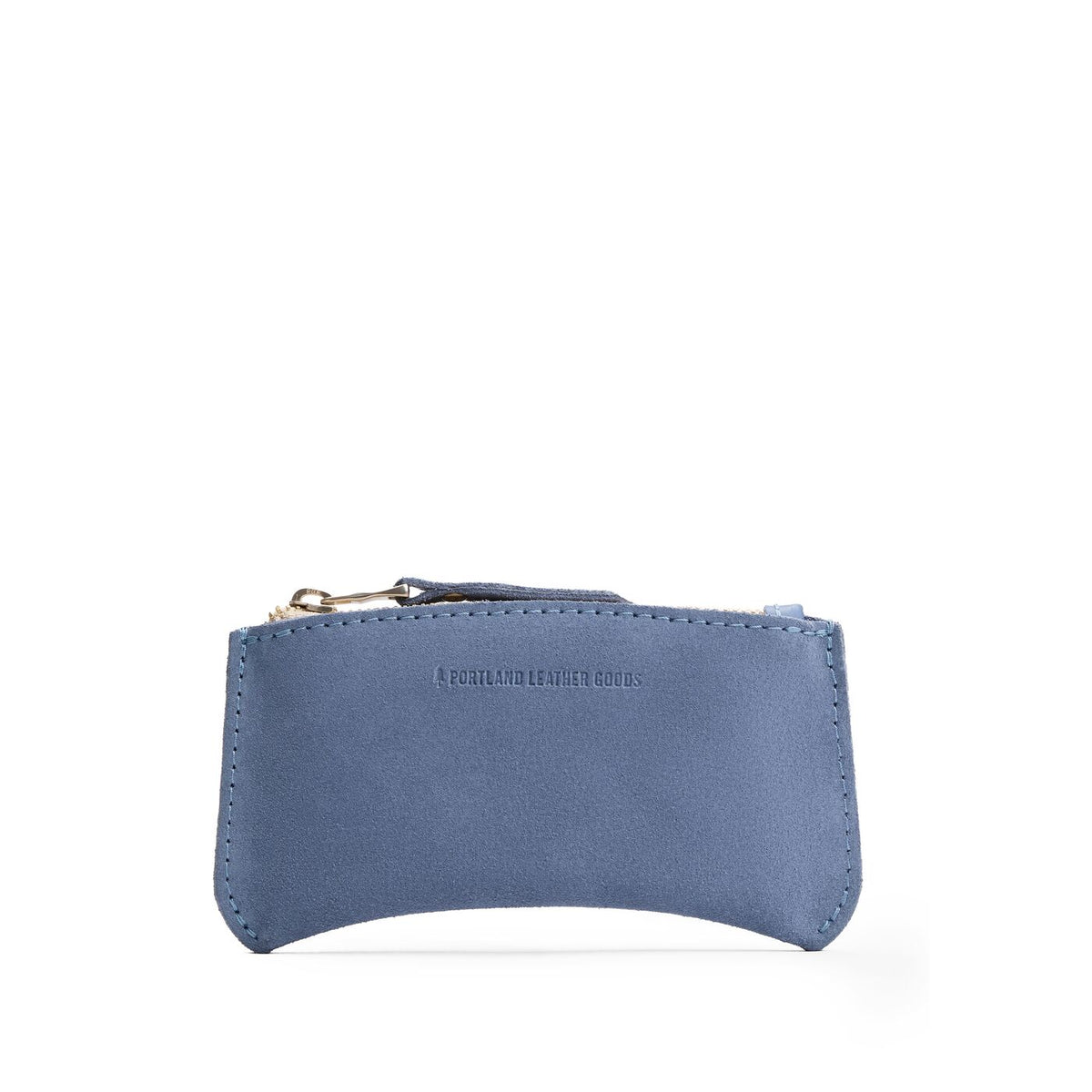 'Almost Perfect' Canoe Zip Pouch - Denim / Small