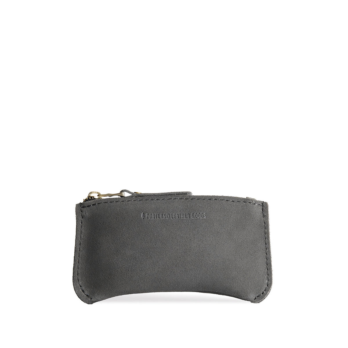 'Almost Perfect' Canoe Zip Pouch - Smoke Grey / Small