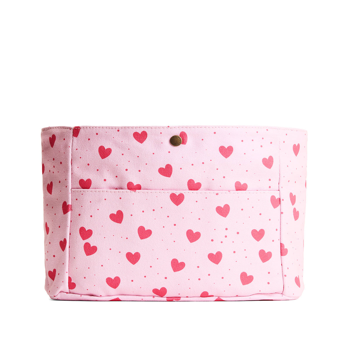 Printed Canvas Purse Organizer - Pink Crush / Classic / Medium