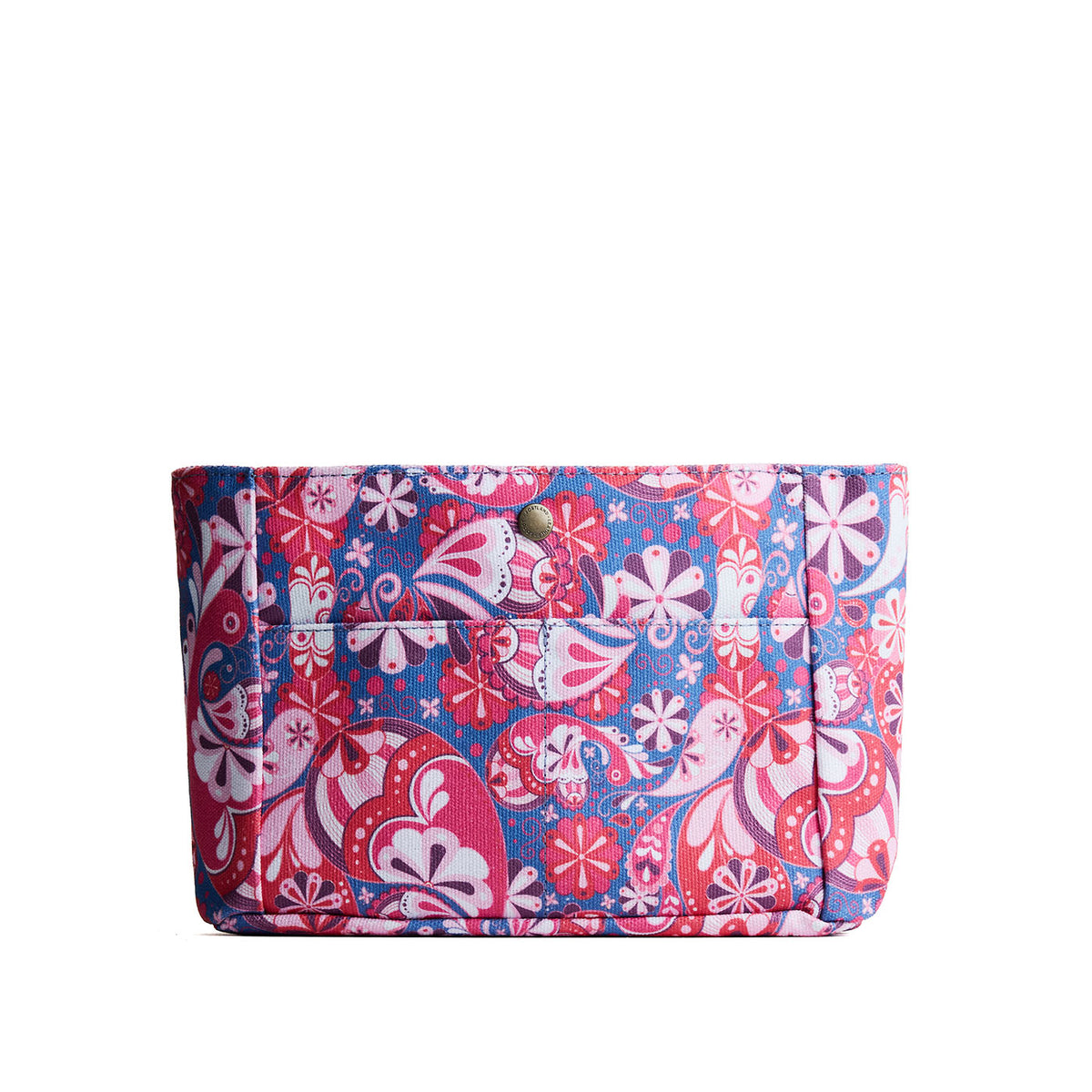 Printed Canvas Purse Organizer - Floralis / Classic / Small