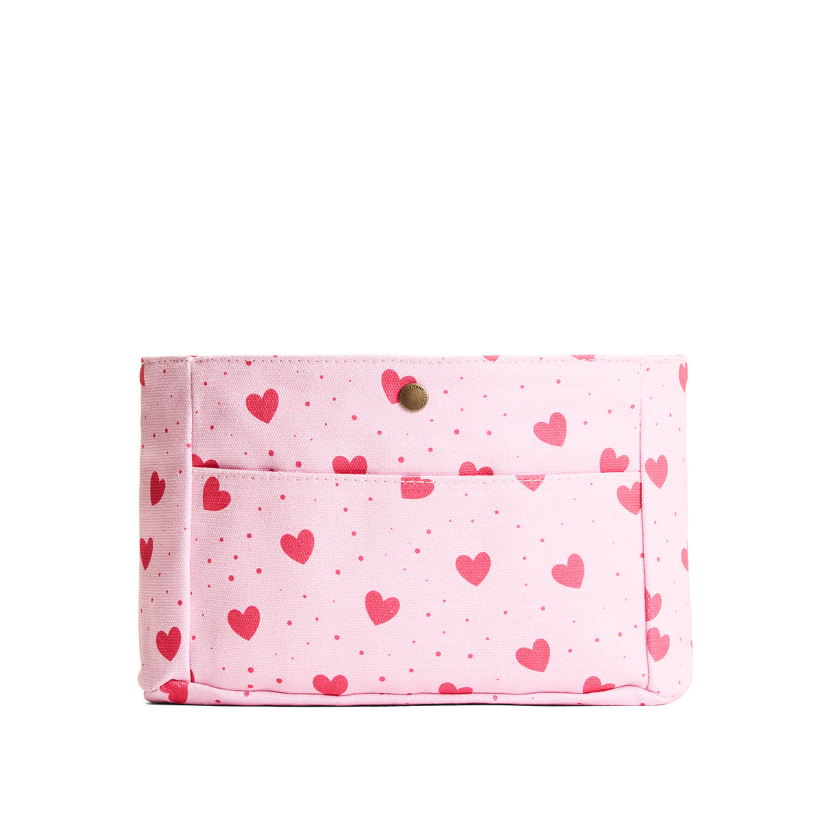 Printed Canvas Purse Organizer - Pink Crush / Classic / Small