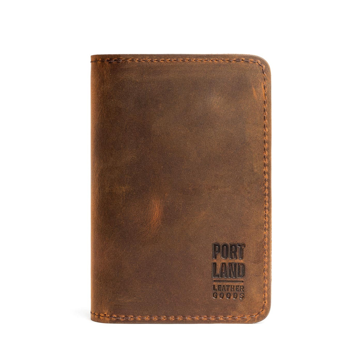 'Almost Perfect' Leather Modern Passport Holder - Canyon