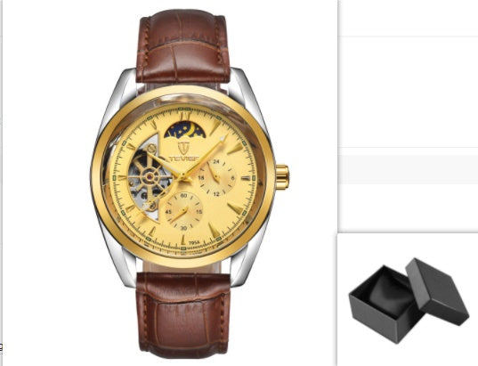 P Katwis Tourbillon Automatic Waterproof Watch for Men - Set4