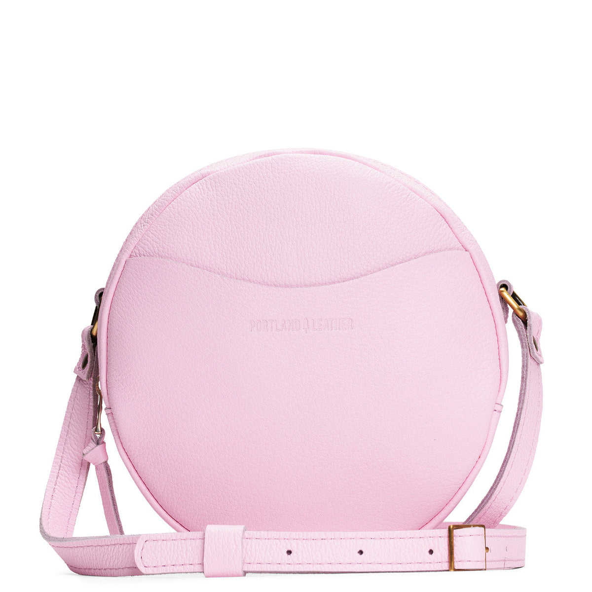 'Almost Perfect' Circle Crossbody - Pinkaboo / Large