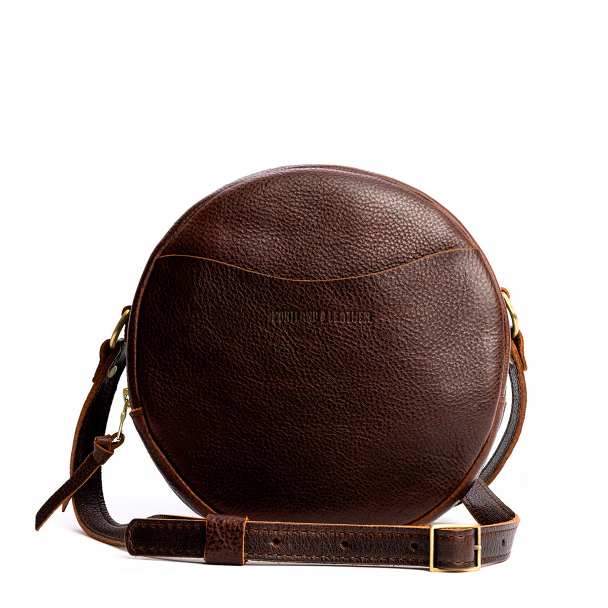 'Almost Perfect' Circle Crossbody - Coldbrew / Large